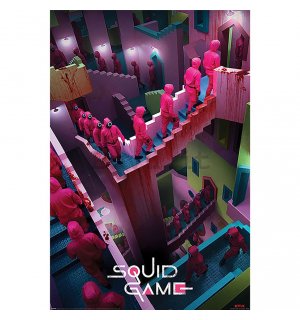 Poster - Squid Game (Crazy Stairs)