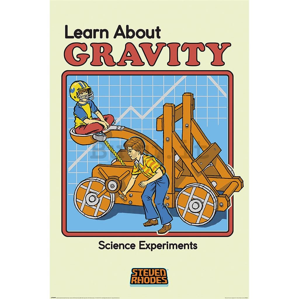 Poster - Staven Rhodes, Learn About Gravity
