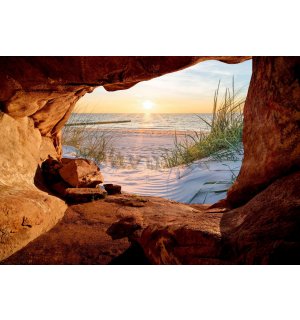 Fotomurale in TNT: Grotta della spiaggia (1) - 254x184 cm