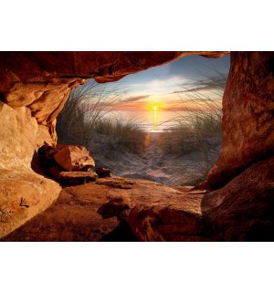 Fotomurale in TNT: Grotta della spiaggia (2) - 254x184 cm