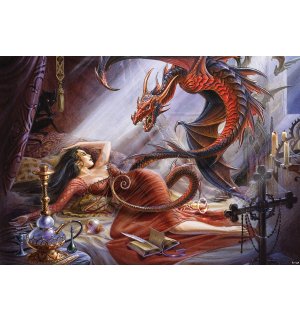 Fotomurale in TNT: Beauty and Dragon - 416x254 cm