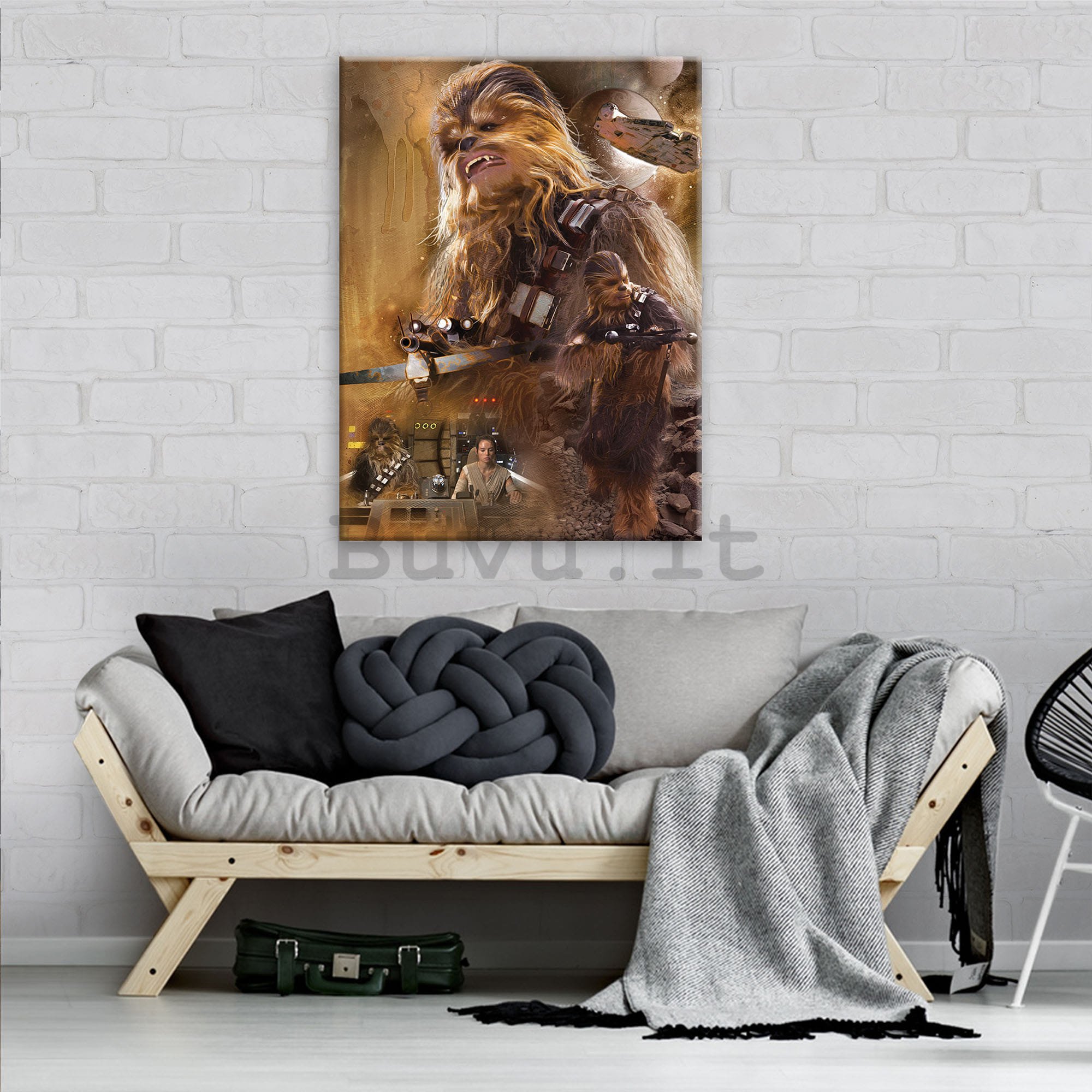 Quadro su tela: Chewbacca - 75x100 cm
