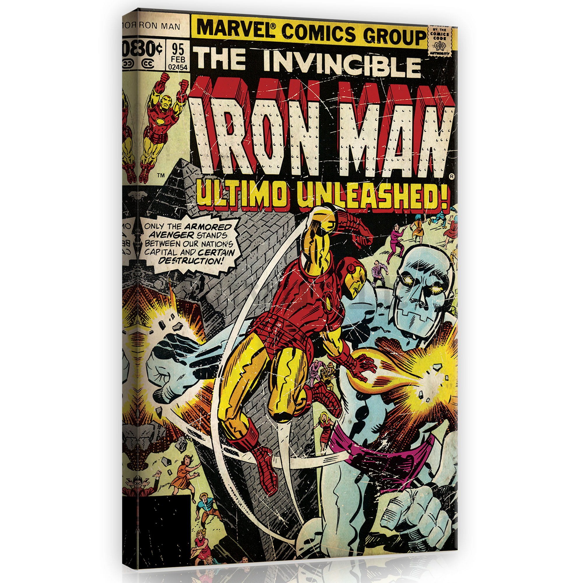 Quadro su tela: The Invincible Iron Man Ultimo Unleashed - 40x60 cm
