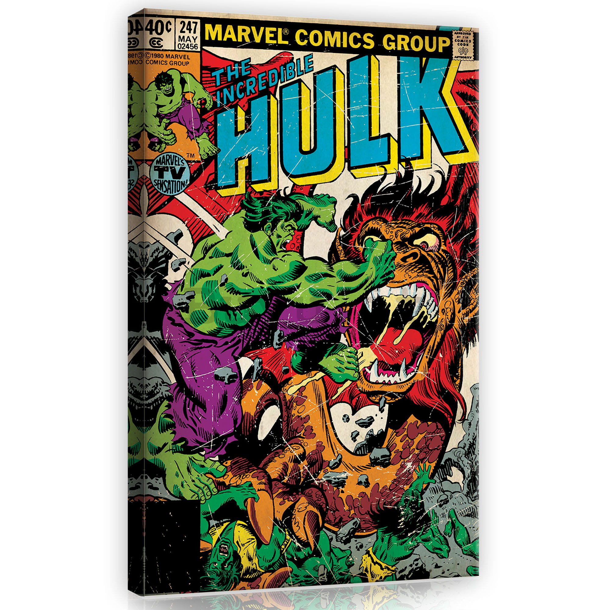 Quadro su tela: The Incredible Hulk - 40x60 cm