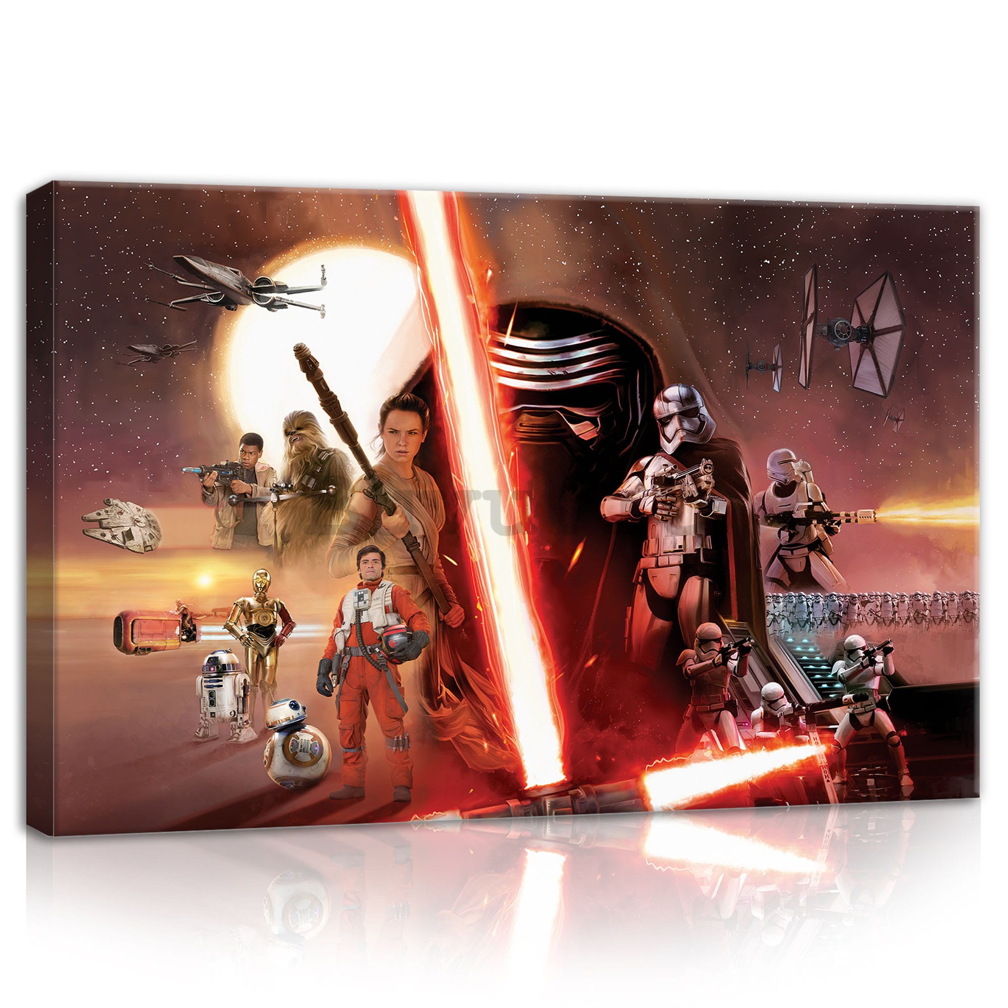 Quadro su tela: Star Wars The Force Awakens (1) - 40x60 cm
