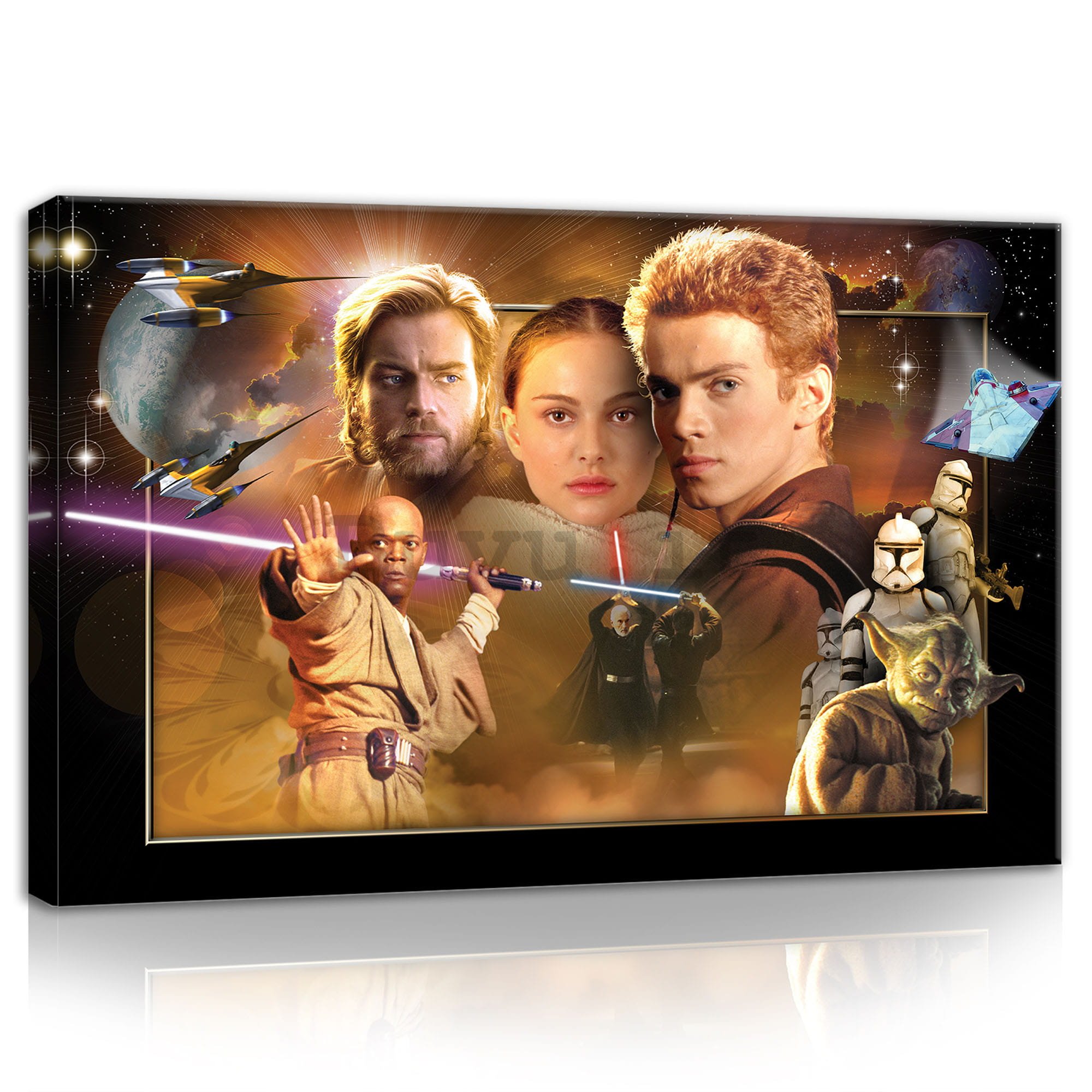 Quadro su tela: Star Wars Attack of the Clones (2) - 60x40 cm