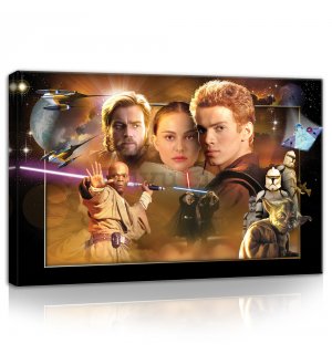 Quadro su tela: Star Wars Attack of the Clones (2) - 60x40 cm