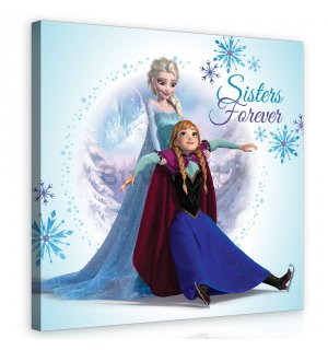 Quadro su tela: Frozen (Sisters Forever) - 80x80 cm