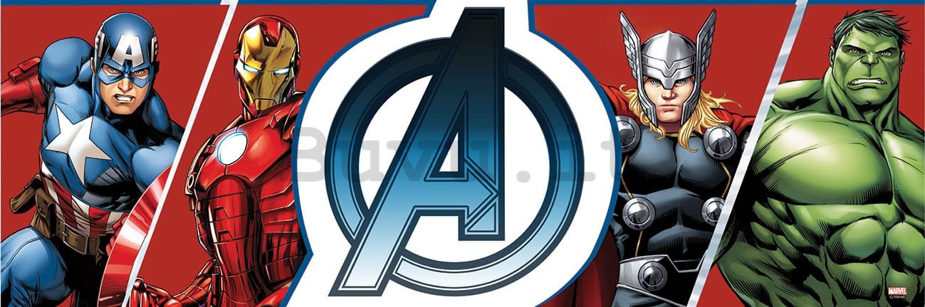 Quadro su tela: Avengers Assemble - 90x30 cm