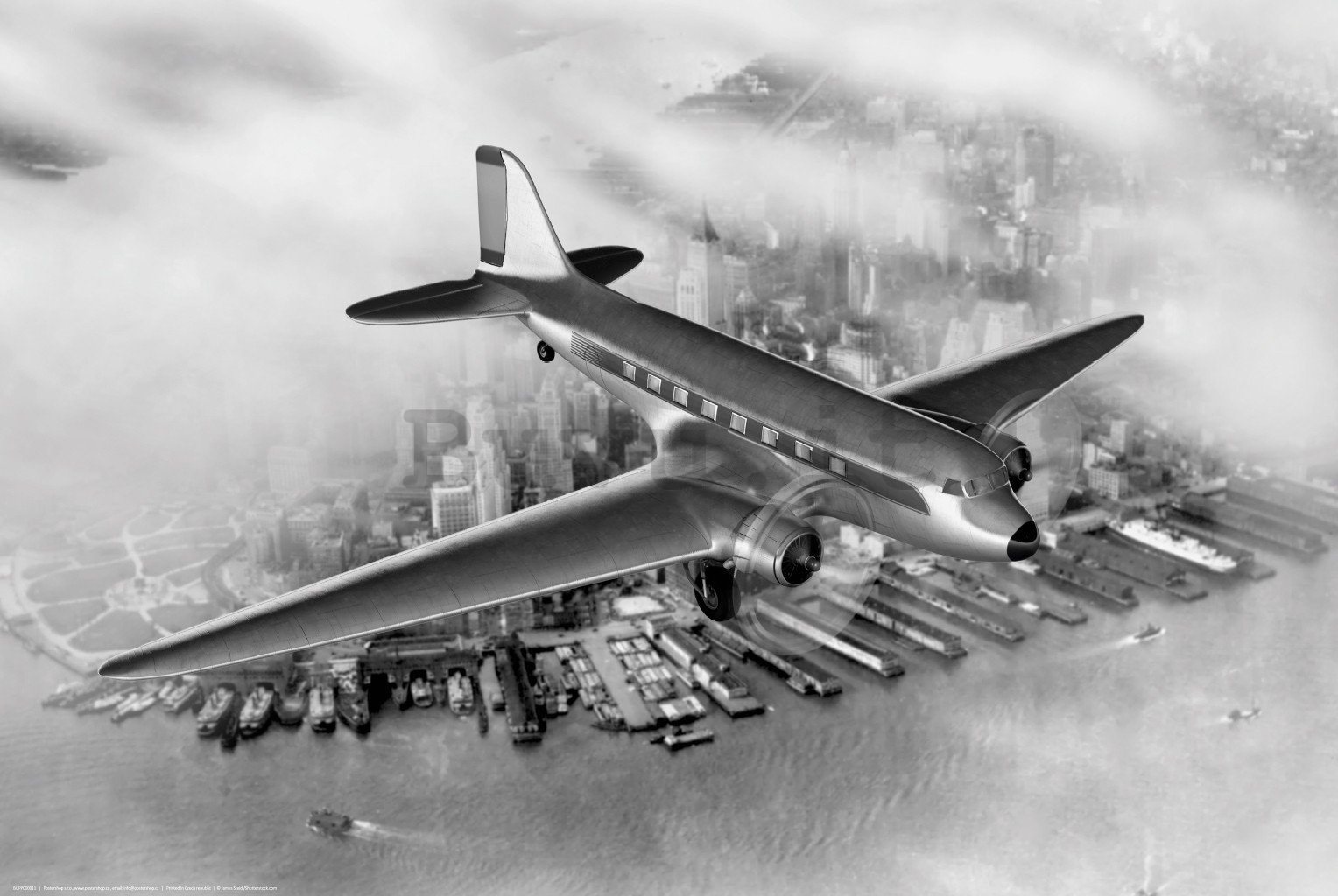 Poster: Aereo di linea (Douglas DC-3 Dakota)