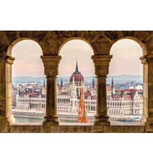 Poster: Veduta del Parlamento ungherese, Budapest