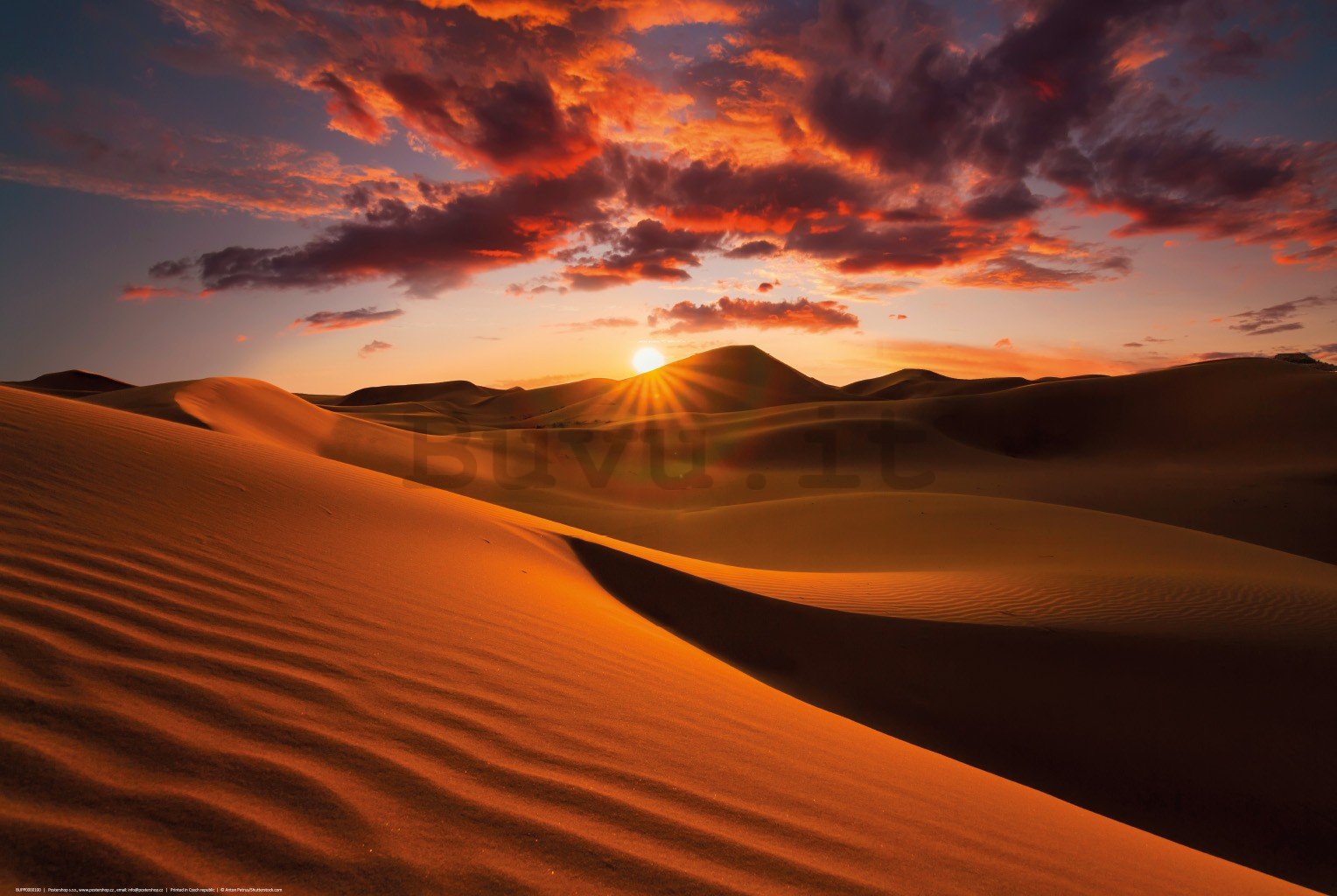 Poster: Tramonto sul deserto