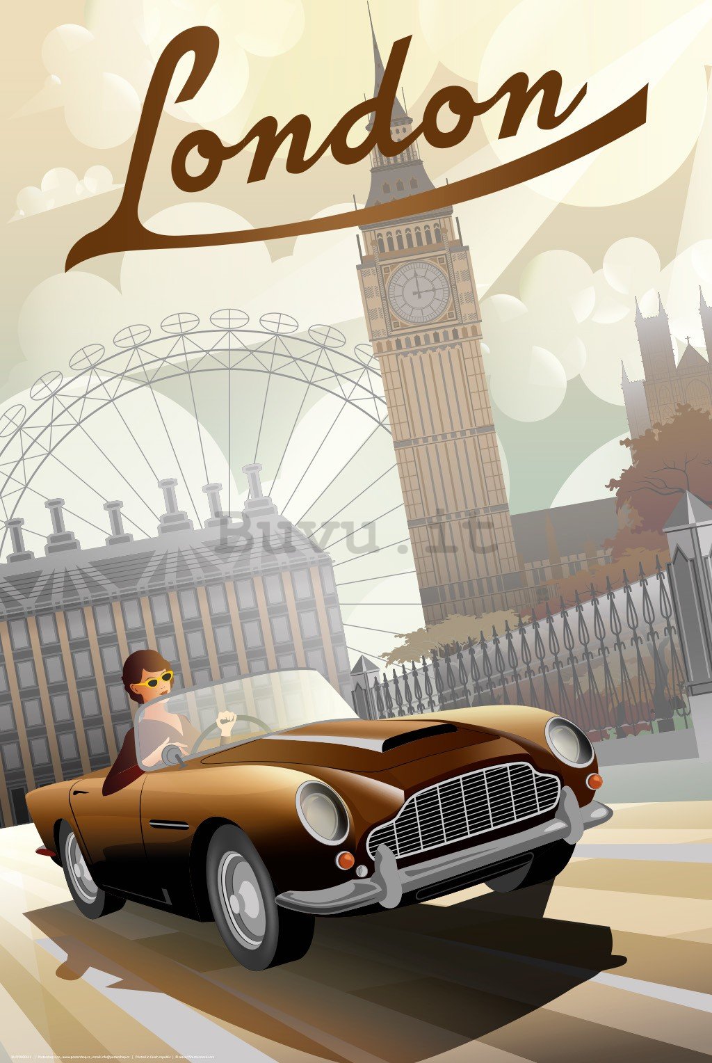 Poster: Londra (Art Déco)
