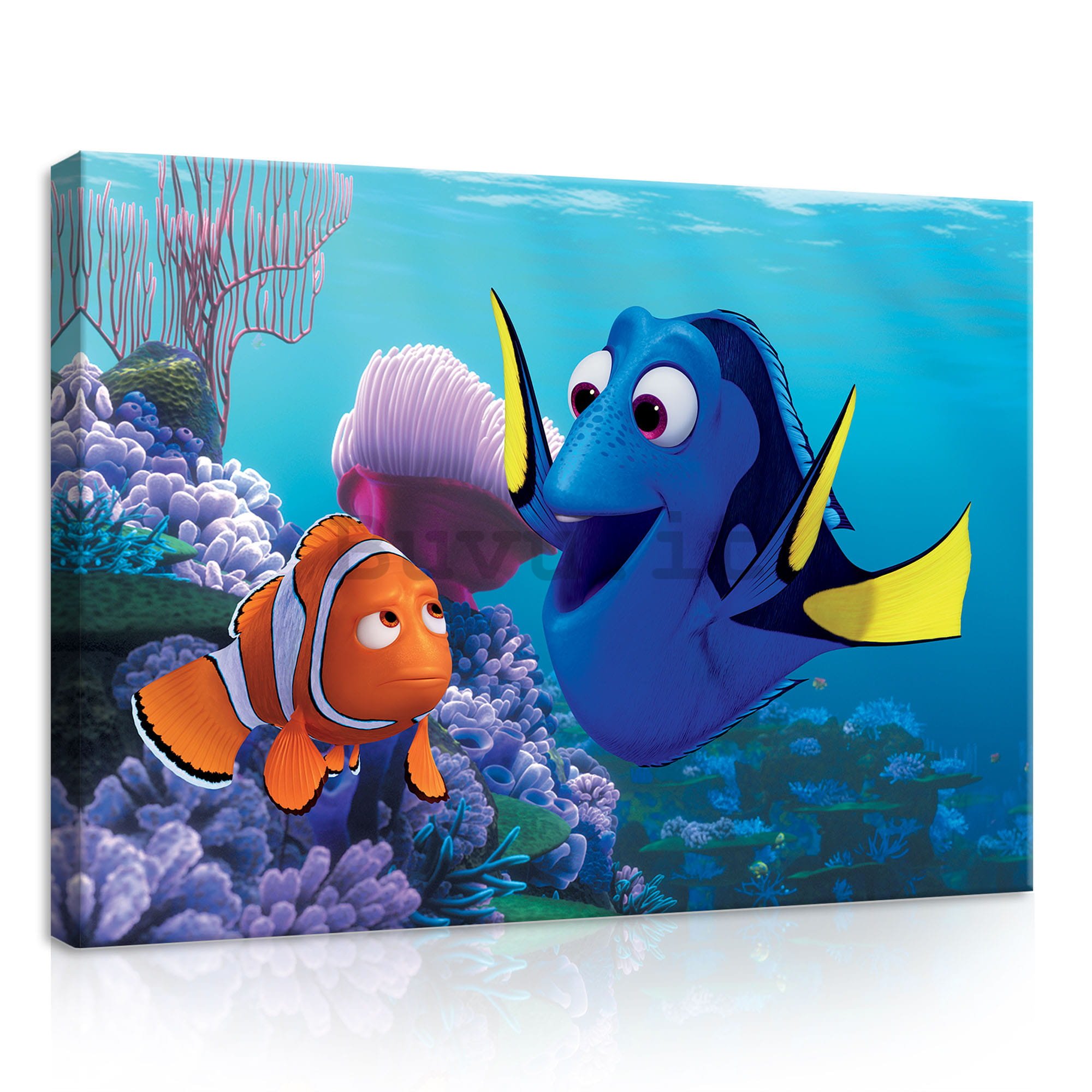 Quadro su tela: Alla ricerca di Nemo (Marlin & Dory) - 35x25 cm