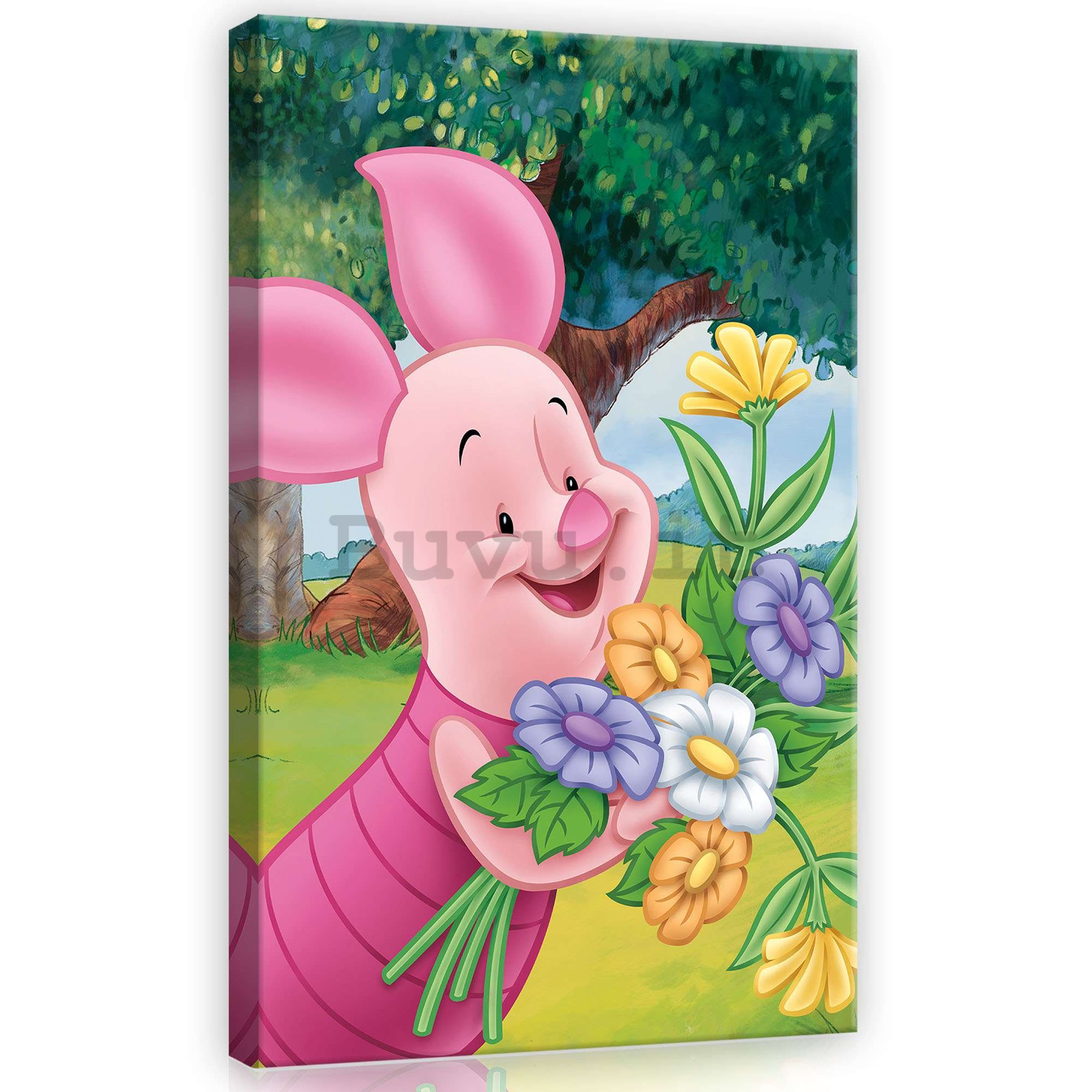 Quadro su tela: Winnie the Pooh (Maialino) - 40x60 cm