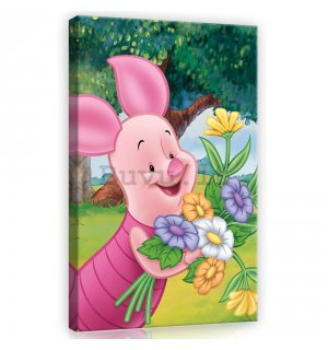Quadro su tela: Winnie the Pooh (Maialino) - 40x60 cm