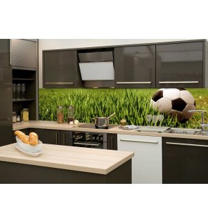 Fotomurale lavabile autoadesiva per cucina - Calcio, 260x60 cm
