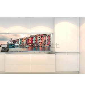 Carta da parati lavabile autoadesiva per cucina -  Portovenere, 180x60 cm