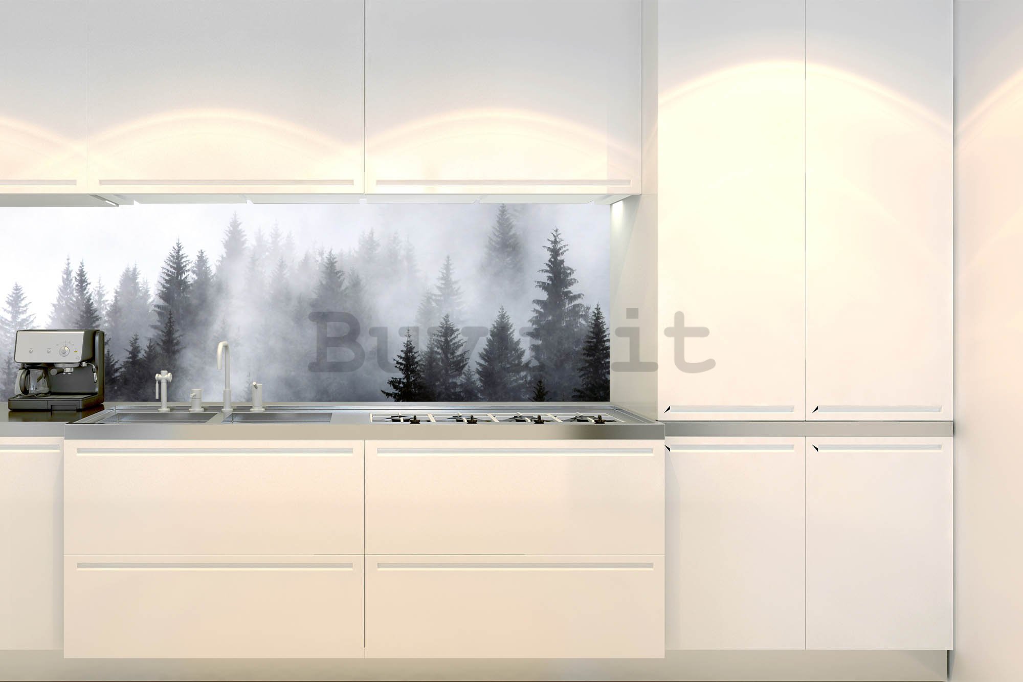 Carta da parati lavabile autoadesiva per cucina - La nebbia, 180x60 cm