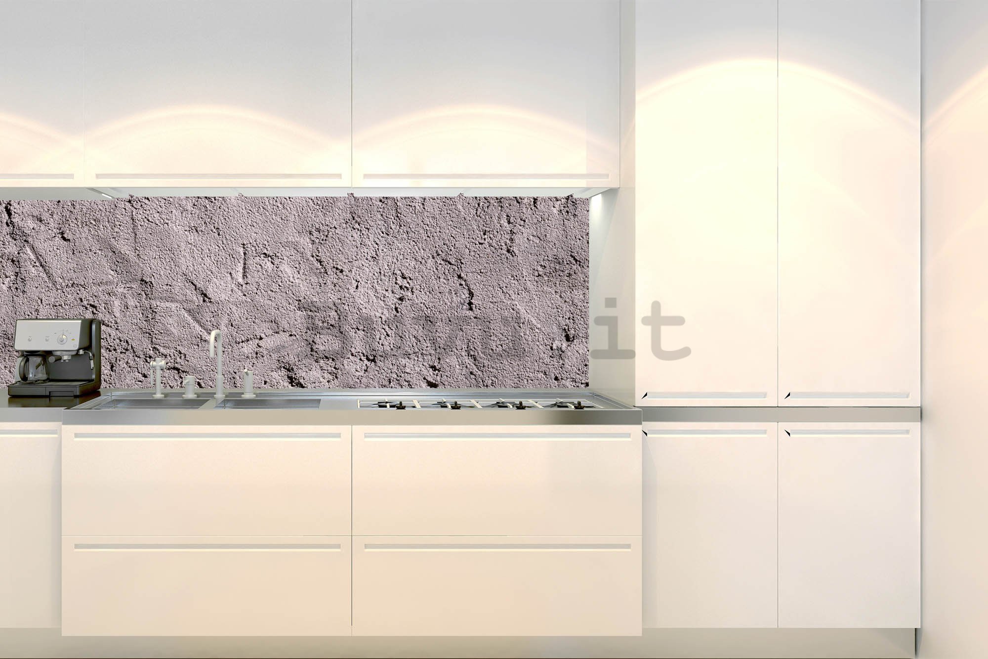 Carta da parati lavabile autoadesiva per cucina - Stucco scuro, 180x60 cm