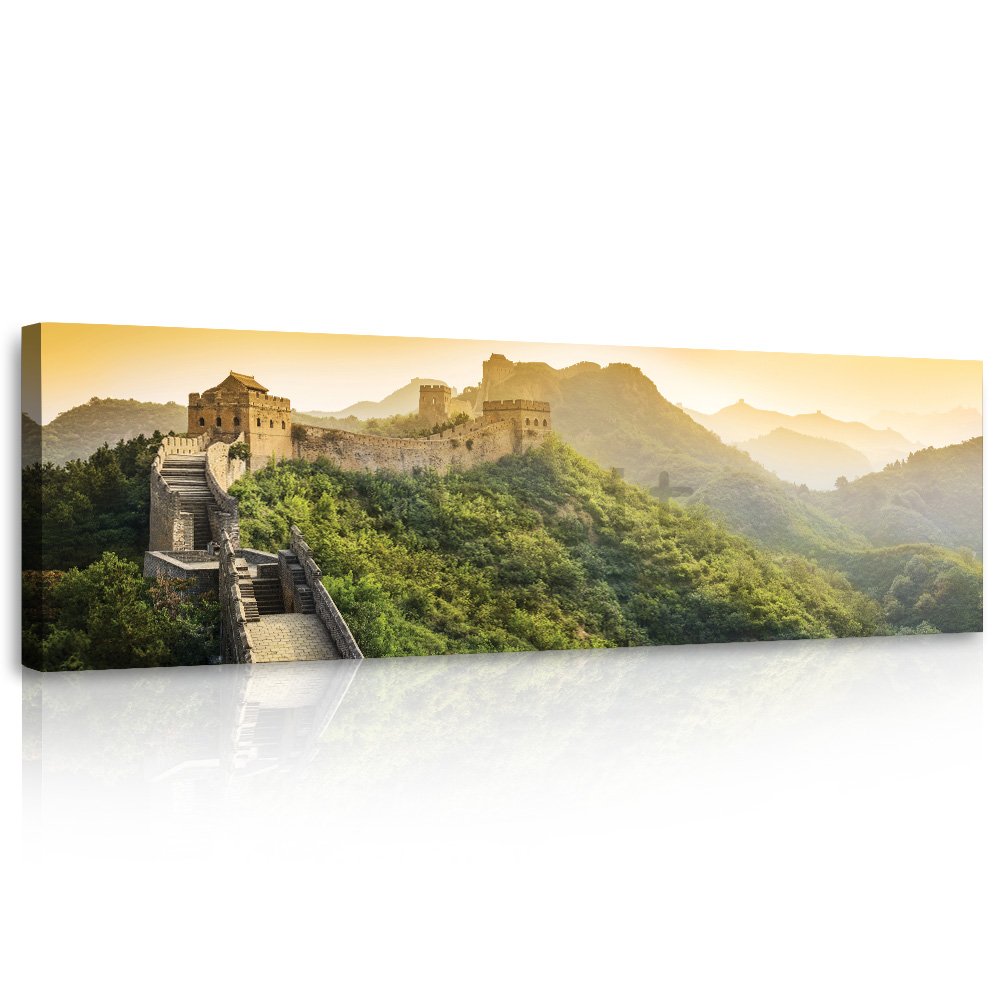 Quadro su tela: La Grande Muraglia cinese - 145x45 cm