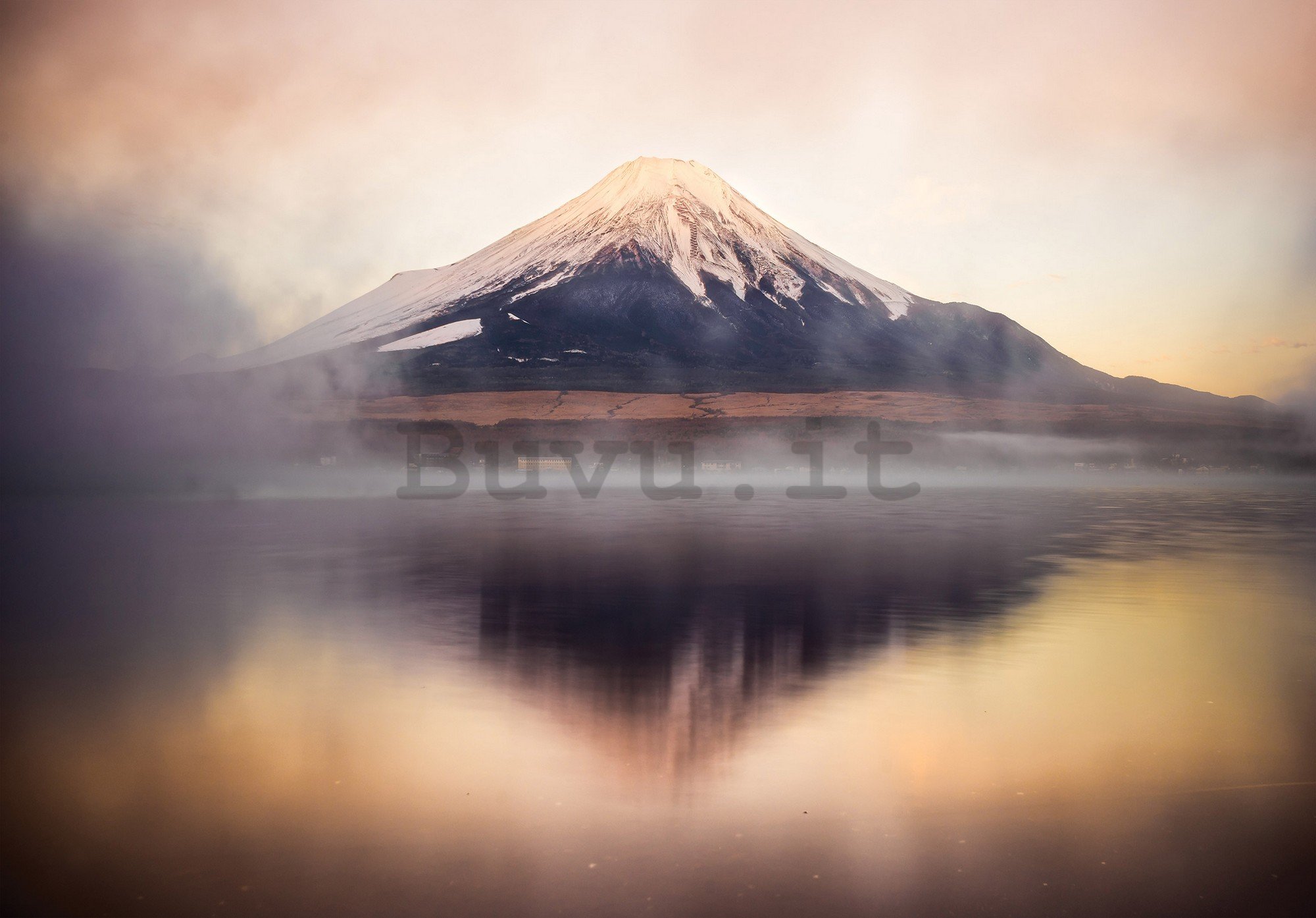 Fotomurale in TNT: Lago e Monte Fuji - 152,5x104 cm