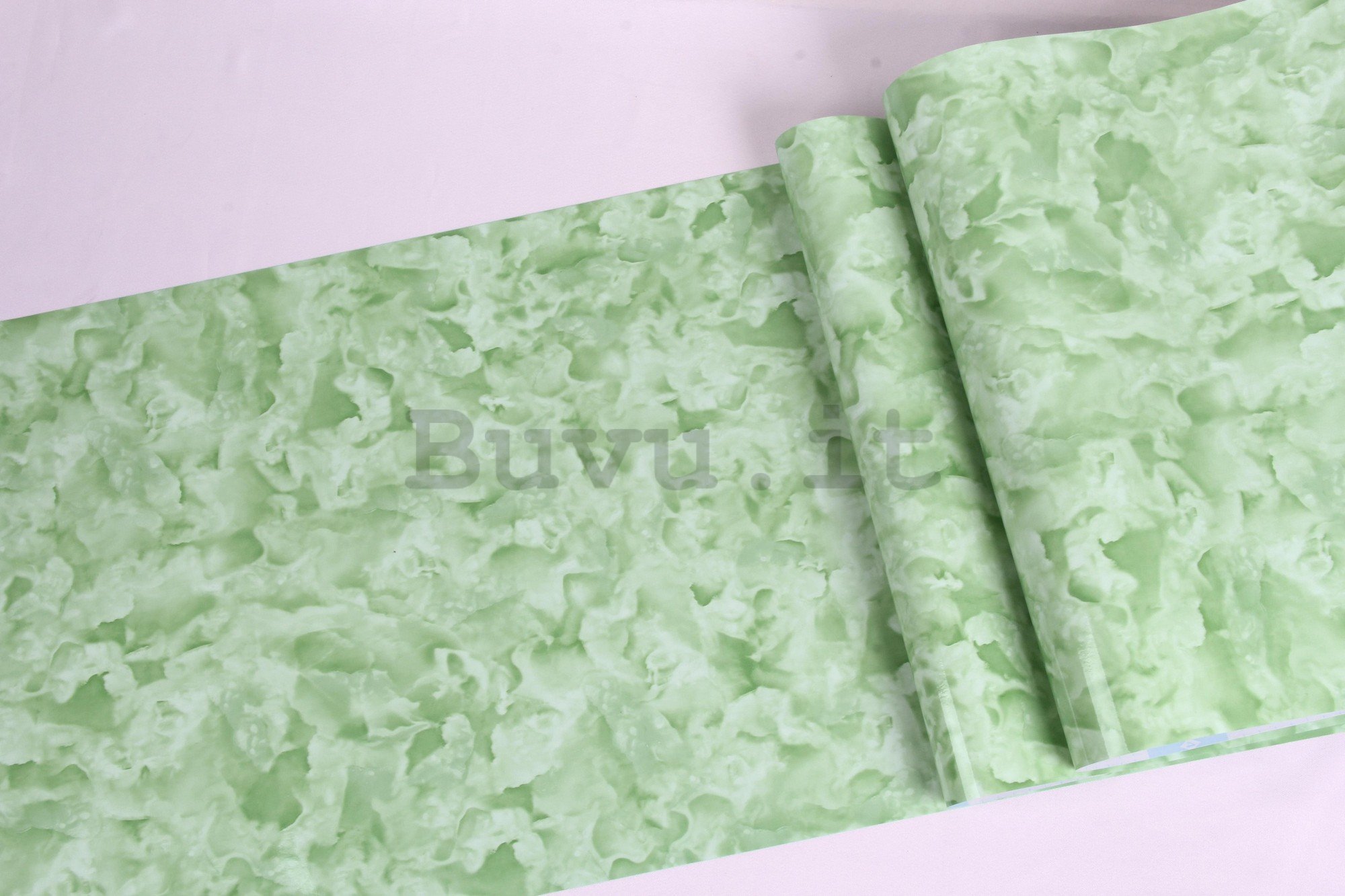 Carta da parati autoadesiva per mobili marmo verde chiaro 45cm x 3m