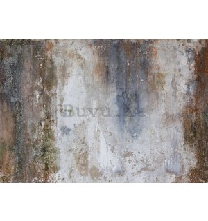 Fotomurale in TNT: Imitazione del vecchio intonaco di cemento - 368x254 cm
