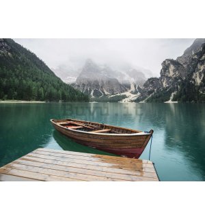 Fotomurale in TNT: Barca sul lago - 152,5x104 cm