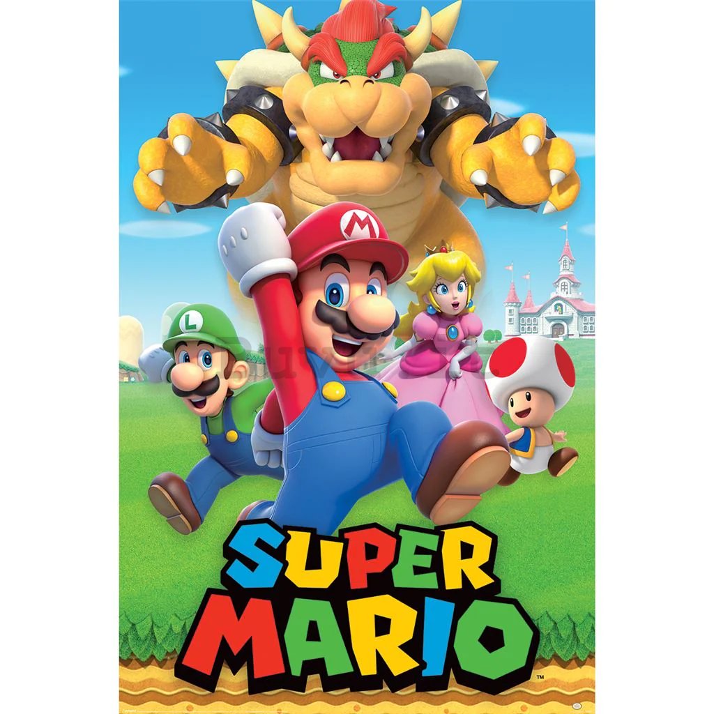 Poster - Super Mario (Character Montage)