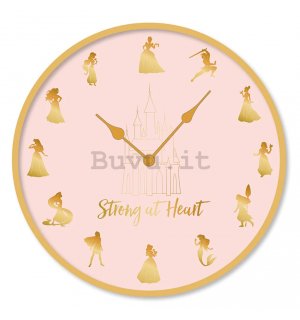 Orologio da parete - Disney Princess (Strong At Heart)