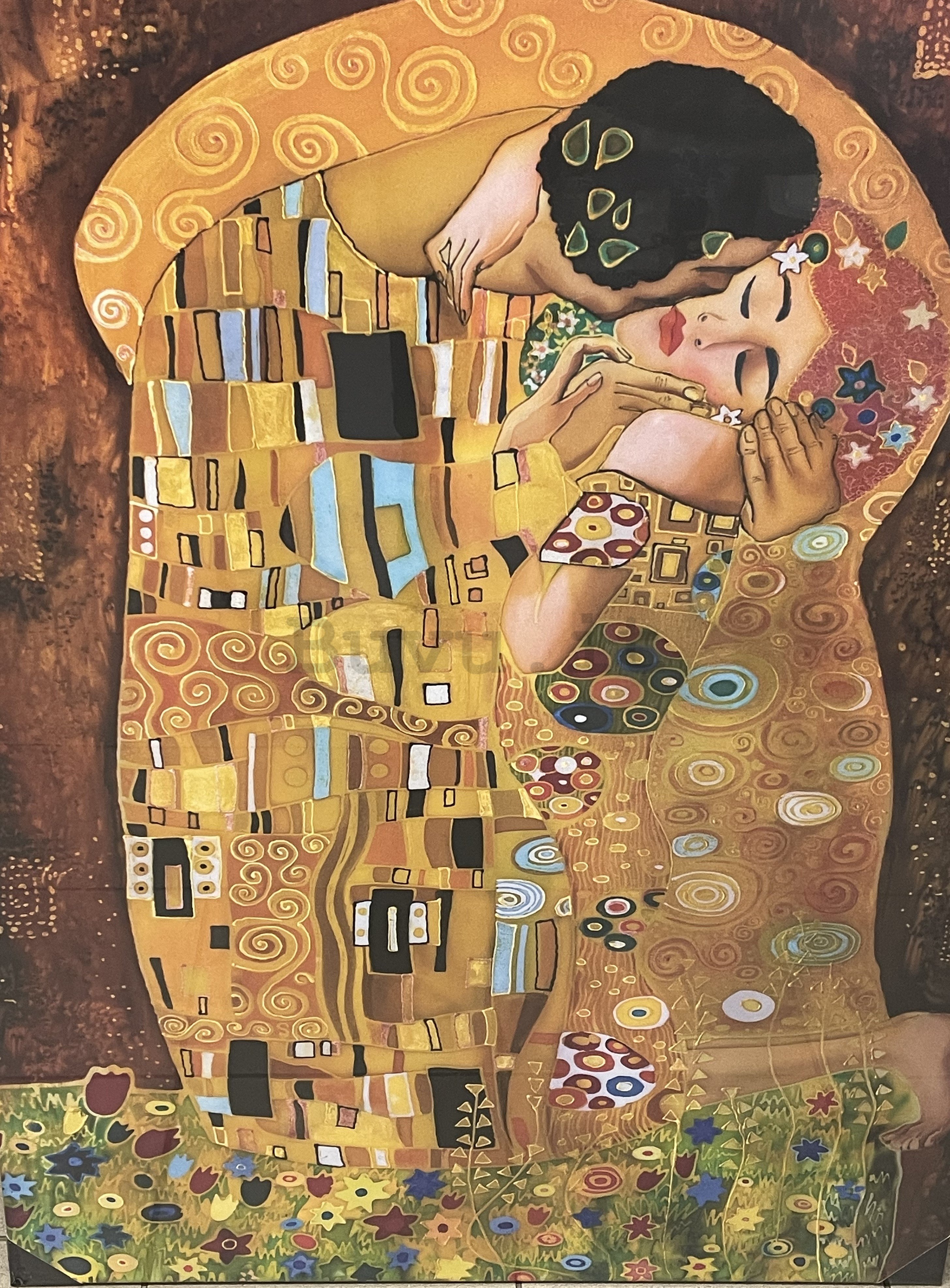 Quadro su tela: Bacio, Gustav Klimt - 75x100 cm