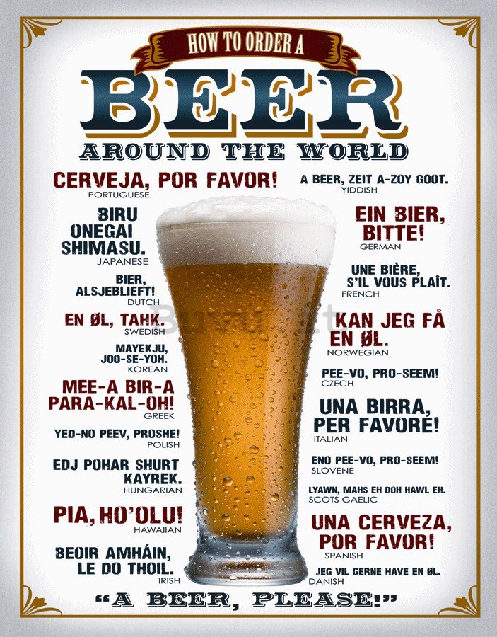 Targa in latta - Beer (around the world)